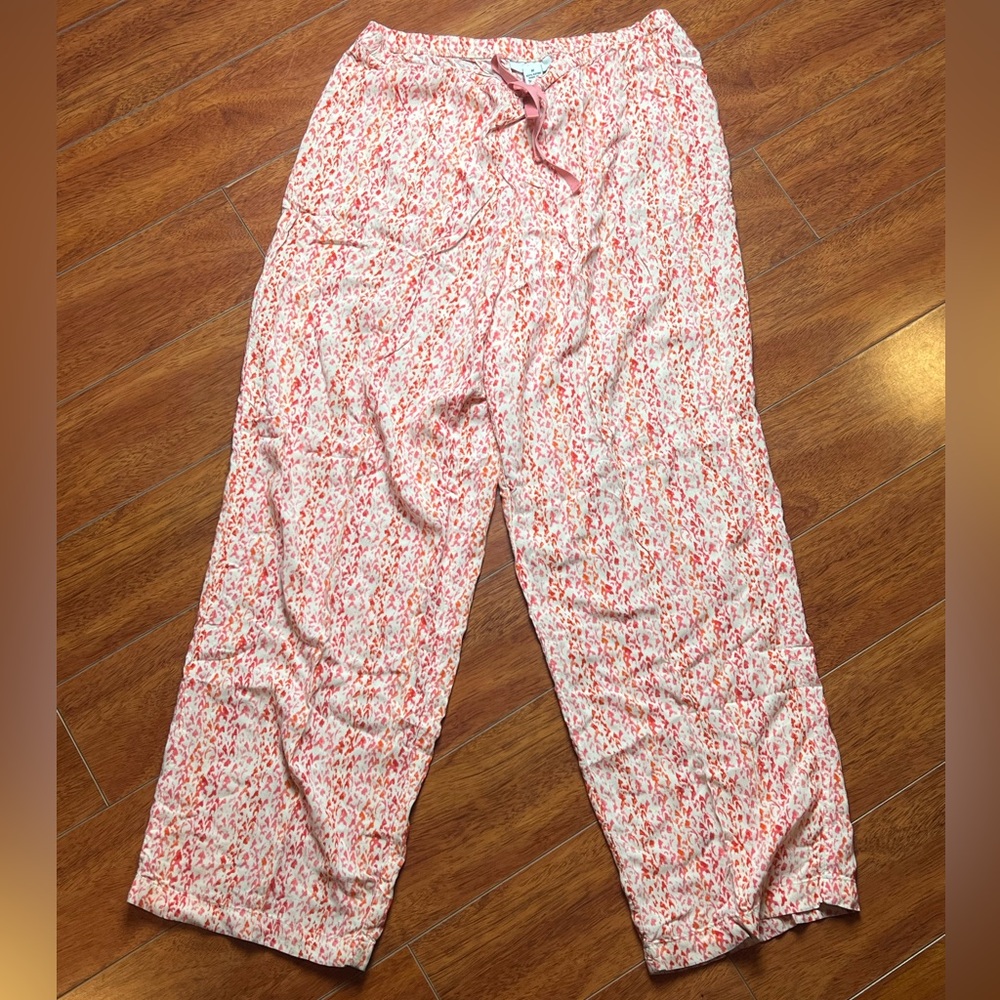 Women’s Alfani Pink and Red Patterned Lounge Pants
